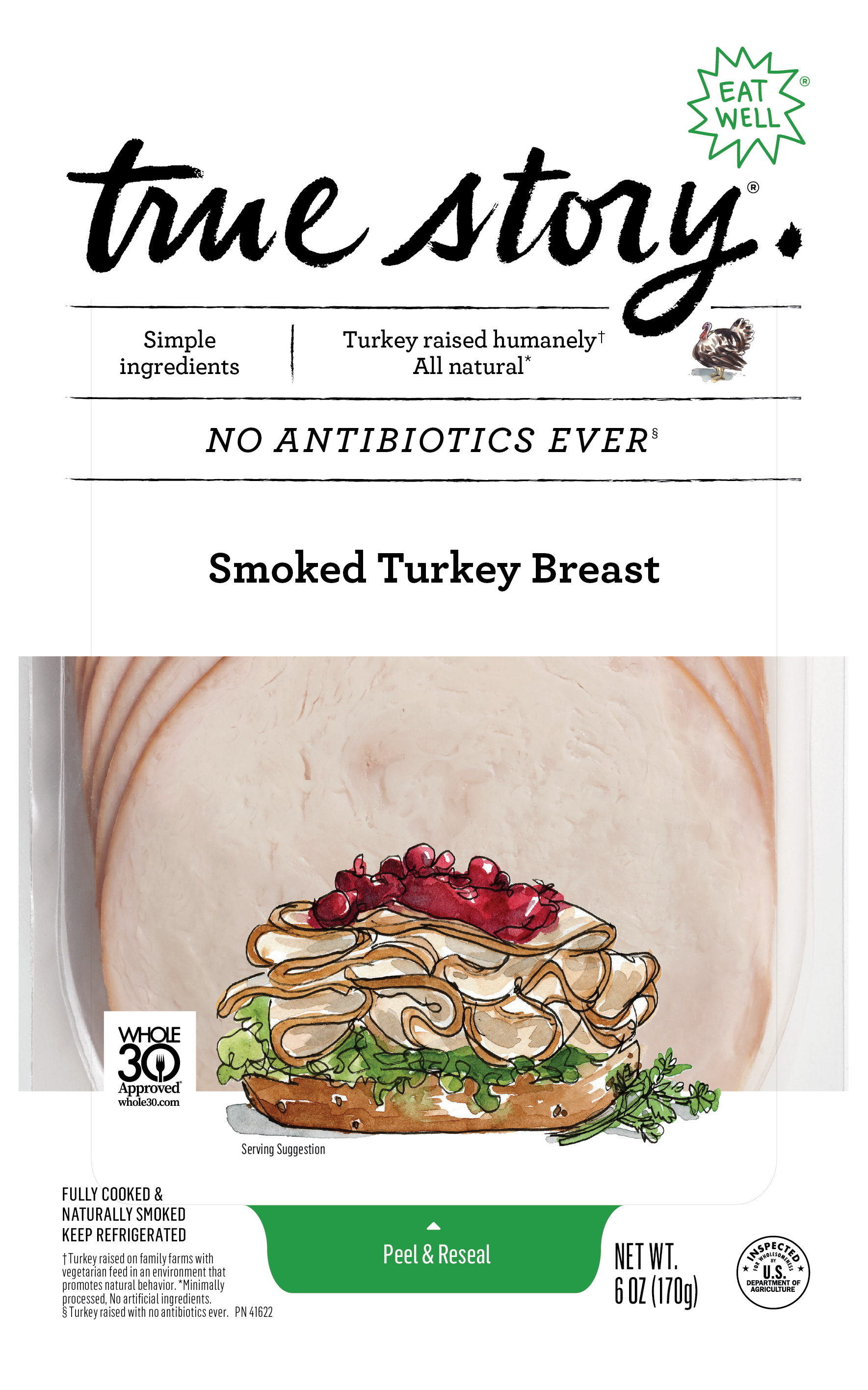 Smoked Turkey Breast (Sliced) Product Packaging