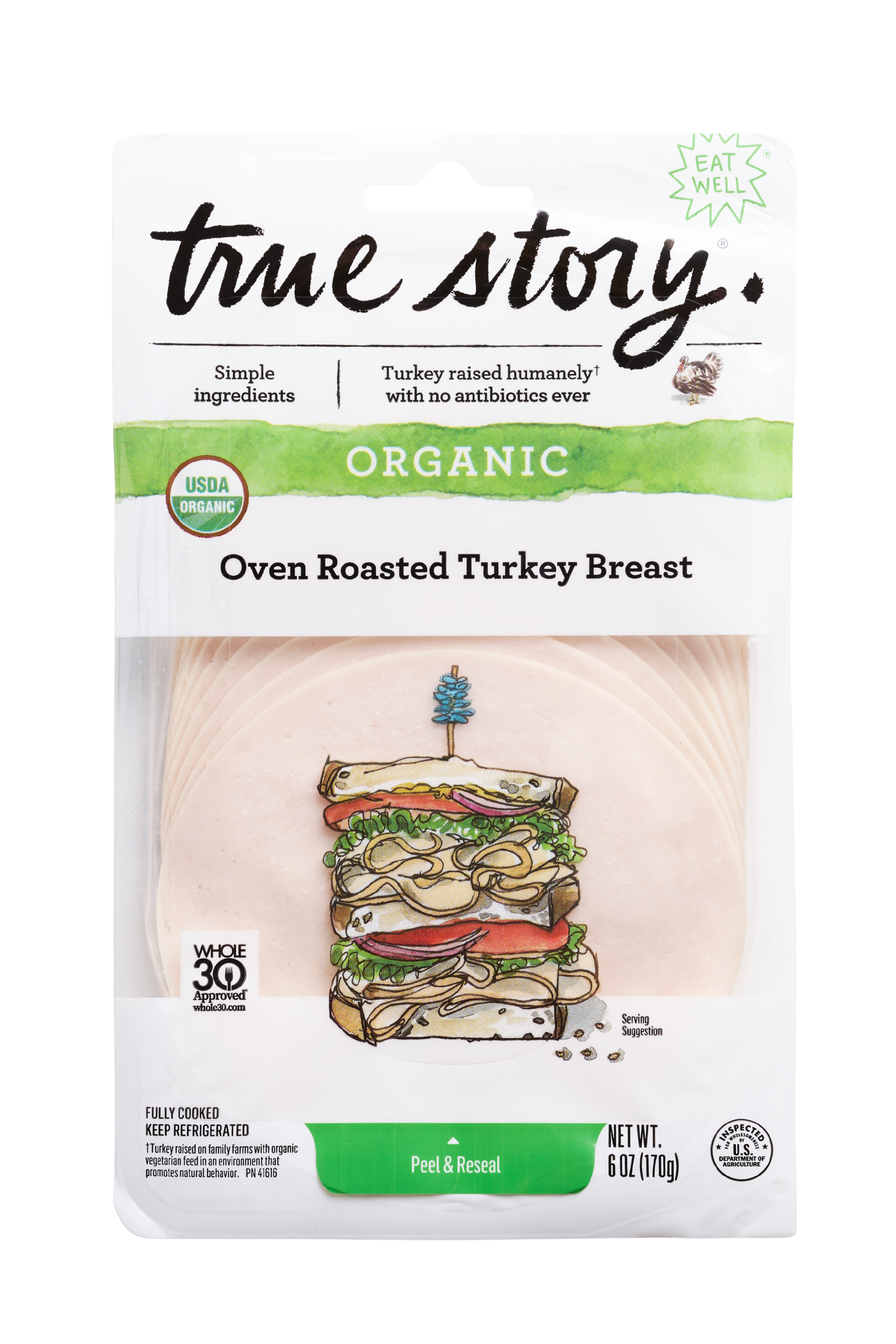 Organic Oven Roasted Turkey Breast Packaging