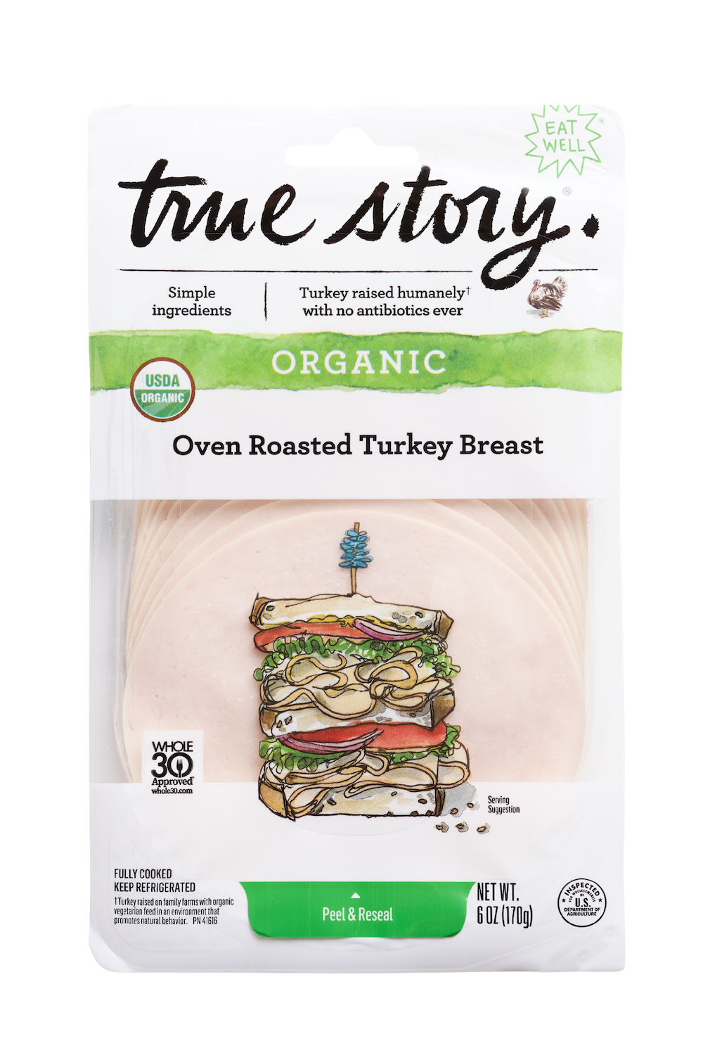 Organic Oven Roasted Turkey Breast Product Packaging