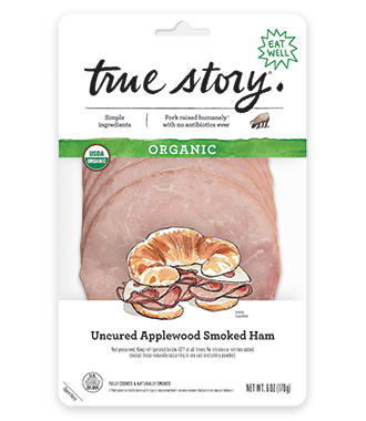 Organic Uncured Applewood Smoked Ham Product Packaging