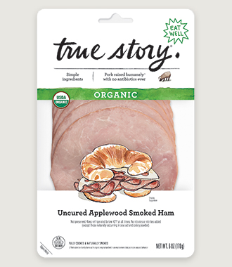 Organic Uncured Applewood Smoked Ham Product Packaging