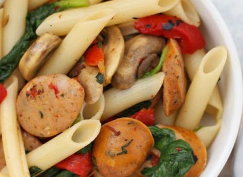 Sausage & Pepper Pasta Salad