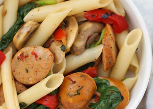 Sausage & Pepper Pasta Salad