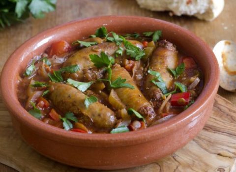 Rustic Sausage and Lentils