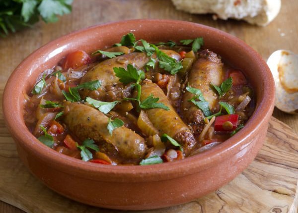 Rustic Sausage and Lentils