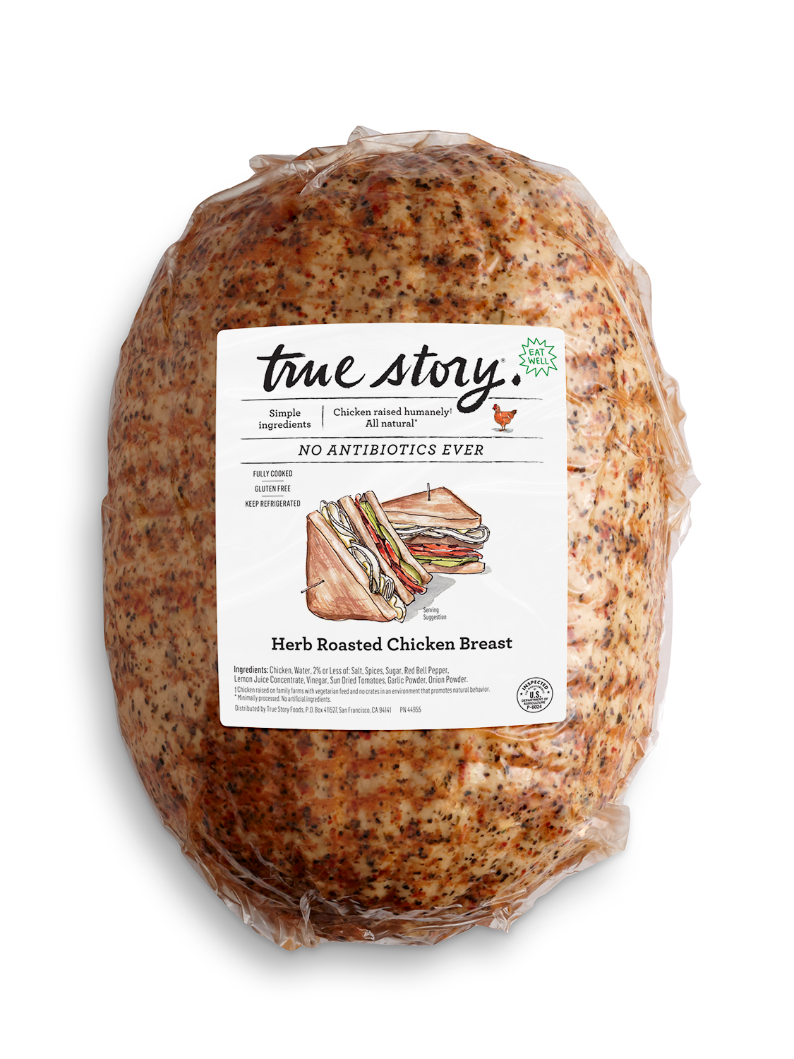 Herb Roasted Chicken Breast (Deli Counter) Product Packaging