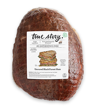Uncured Black Forest Ham Product Packaging