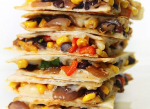 Chicken and Veggie Quesadillas