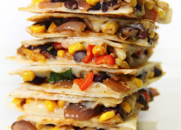 Chicken and Veggie Quesadillas