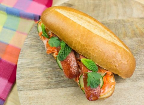 Bahn Mi Style Hot Dog Sandwich