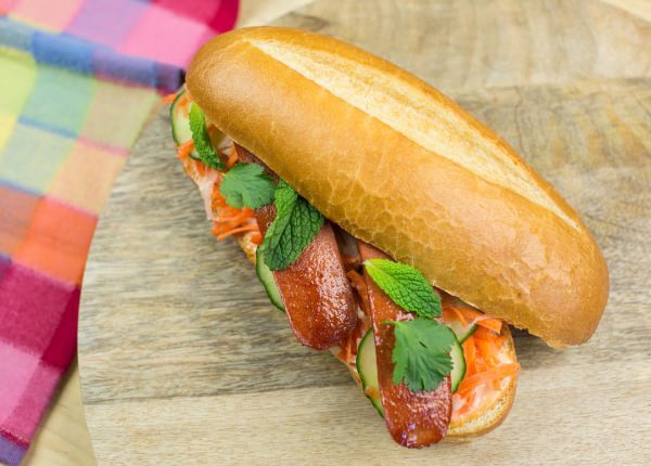Bahn Mi Style Hot Dog Sandwich
