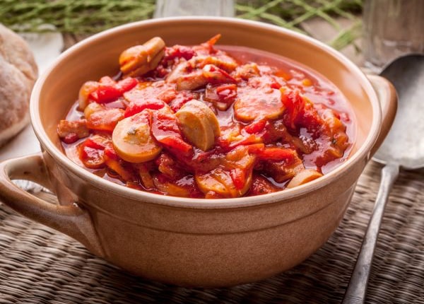 Hungarian Stew with Sausage