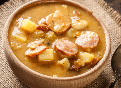 Split Pea Soup with Sausage and Potato