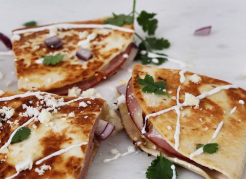 Ham & Cheese Quesadillas