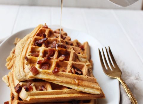 Bacon Buttermilk Waffles