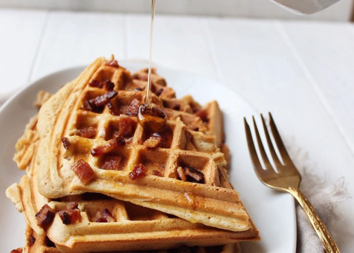 Bacon Buttermilk Waffles