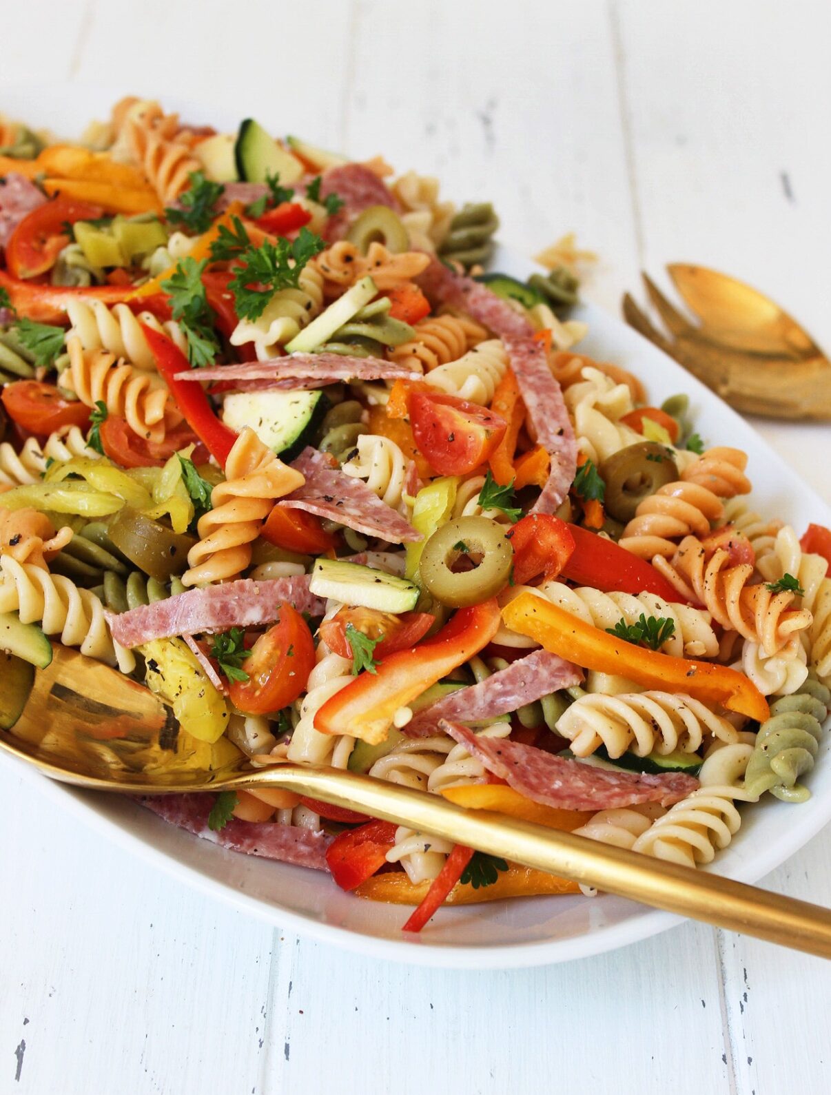 Salame Pepper Pasta Salad