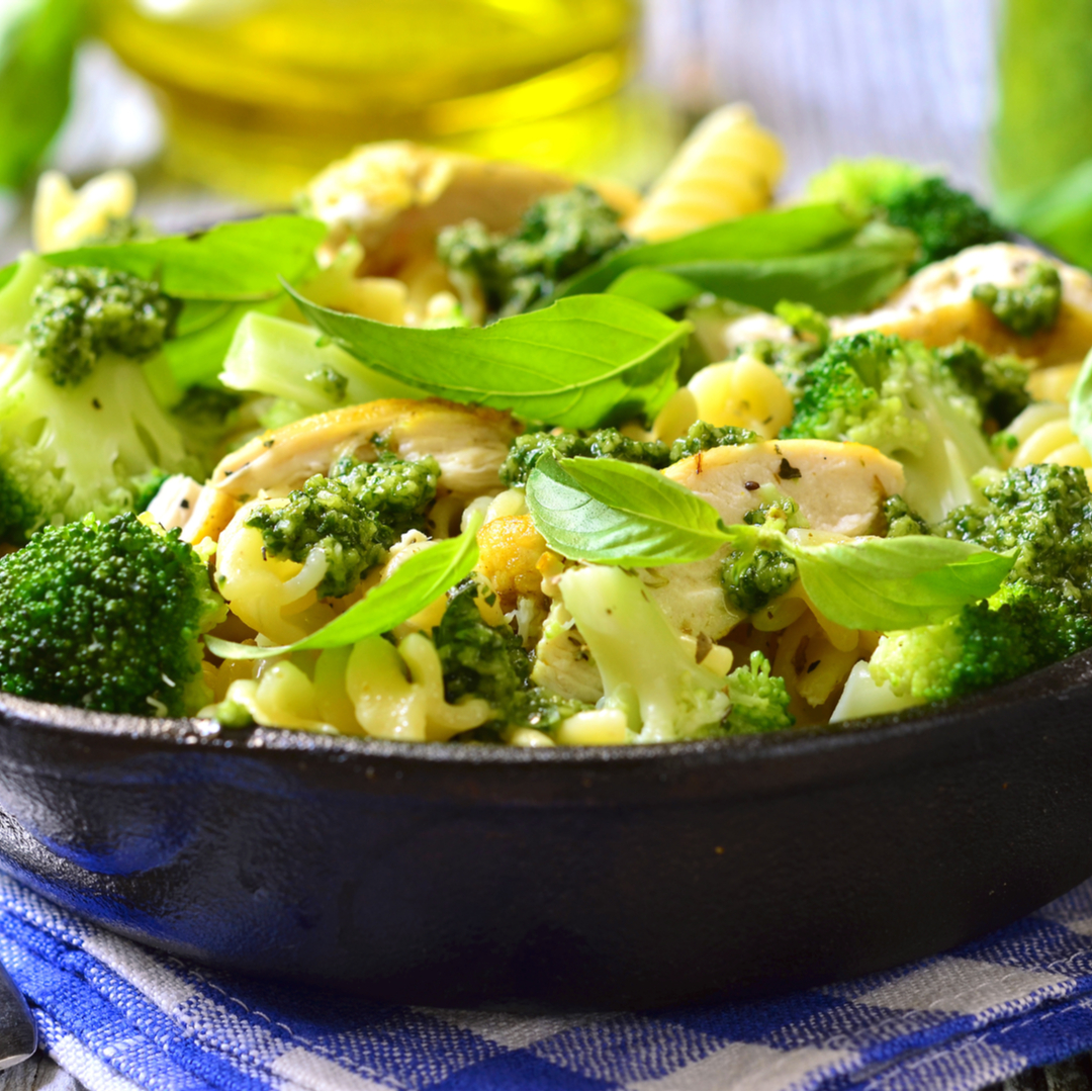 Pesto Chicken Pasta with Broccoli True Story Foods
