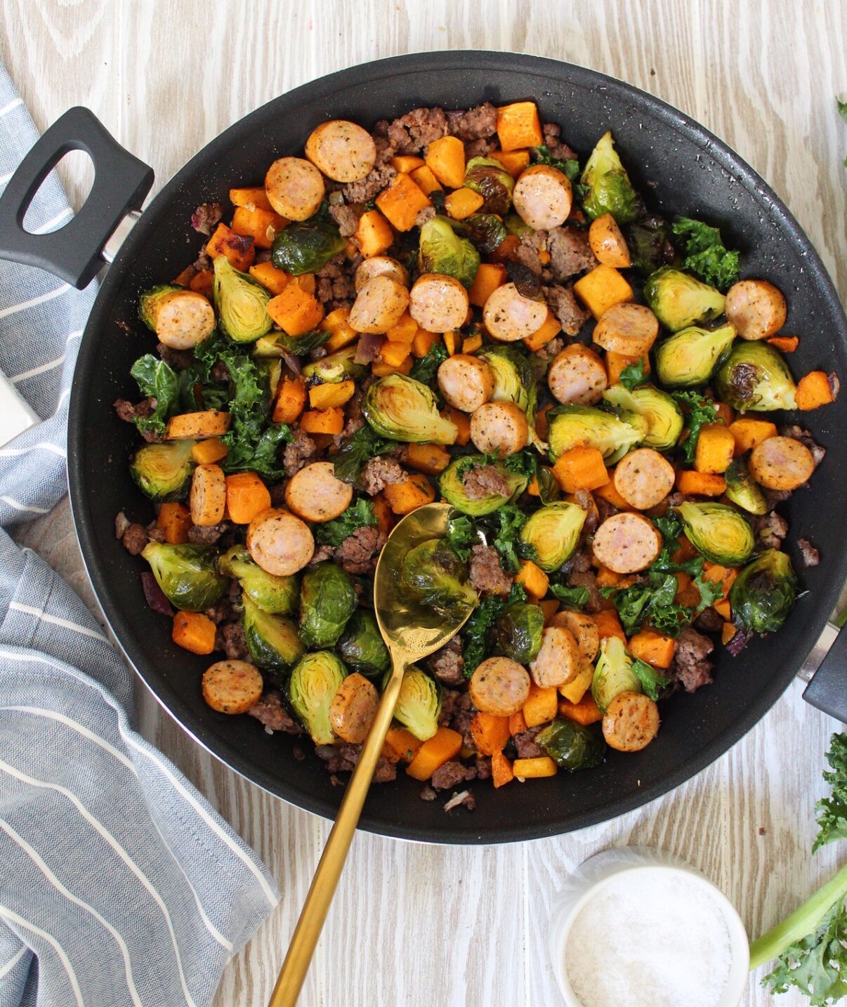 Winter Vegetable Skillet with Sausage
