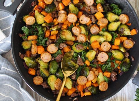 Winter Vegetable Skillet with Sausage