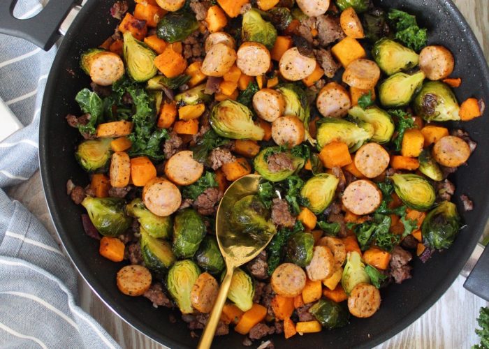 Winter Vegetable Skillet with Sausage