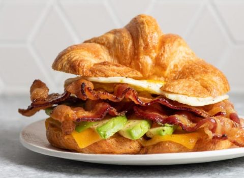 Kurobuta Bacon & Egg Croissant Sandwich