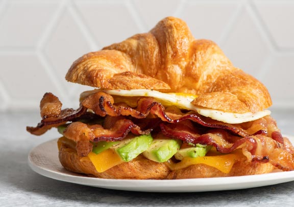 Kurobuta Bacon & Egg Croissant Sandwich