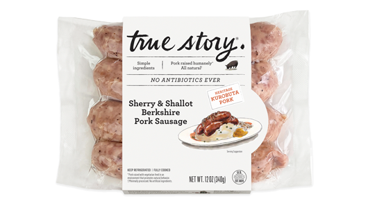 Sherry & Shallot Kurobuta Pork Sausage Product Packaging