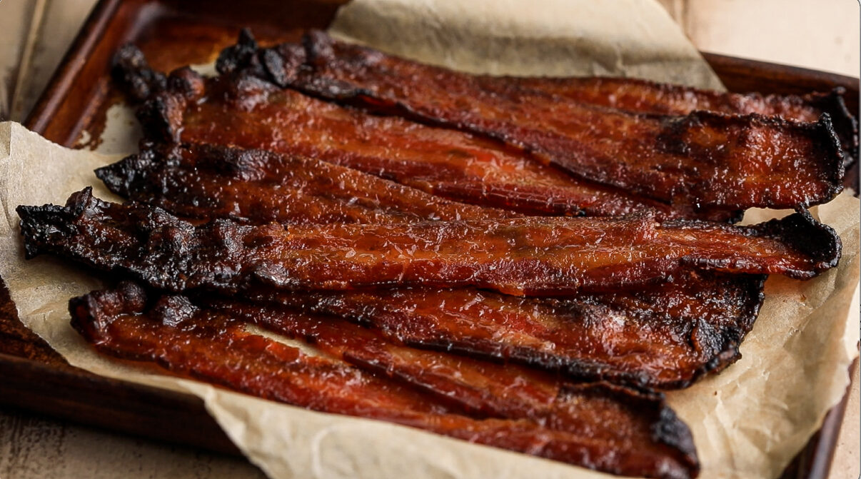 Miso Maple Candied Bacon