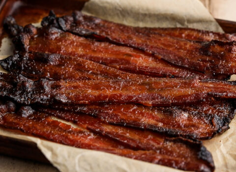 Miso Maple Candied Bacon