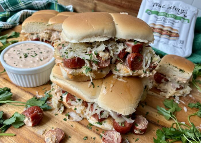 Hot Dog Reuben Sliders