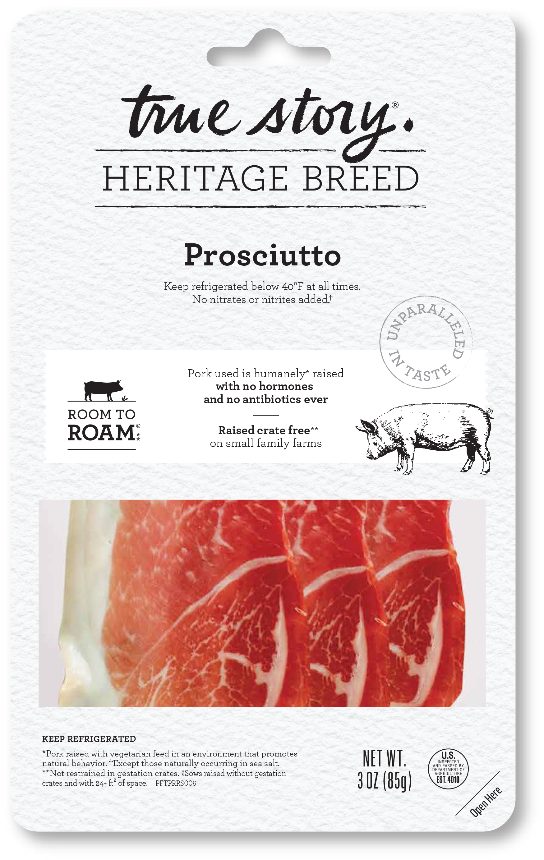 Sliced Prosciutto Packaging