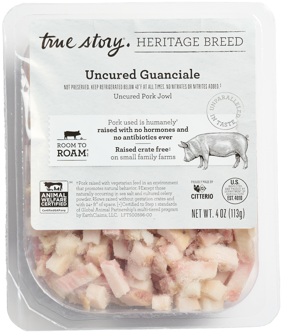 Uncured Guanciale Packaging