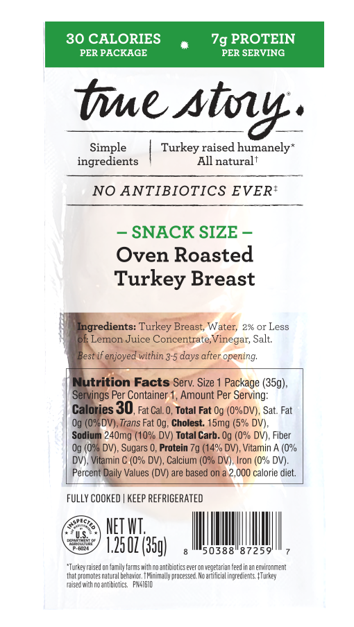 Turkey Snack Pack Singles Packaging