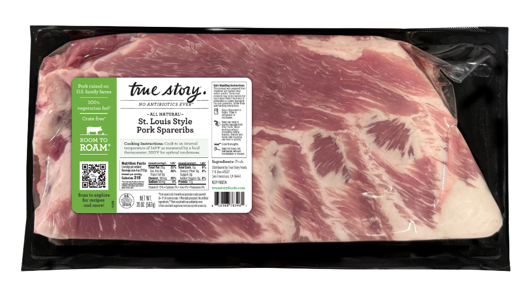 St. Louis Style Pork Spareribs Packaging