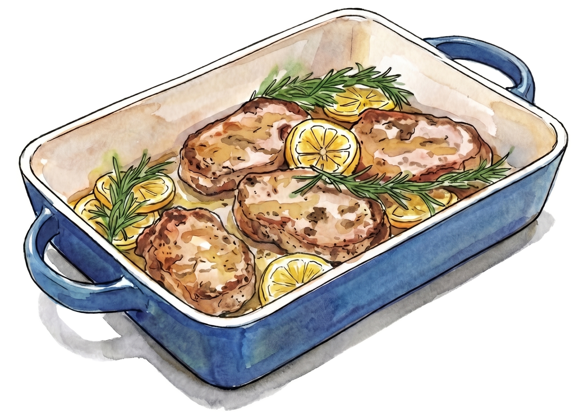 Rosemary Citrus Boneless Thick Cut Pork Loin Chop