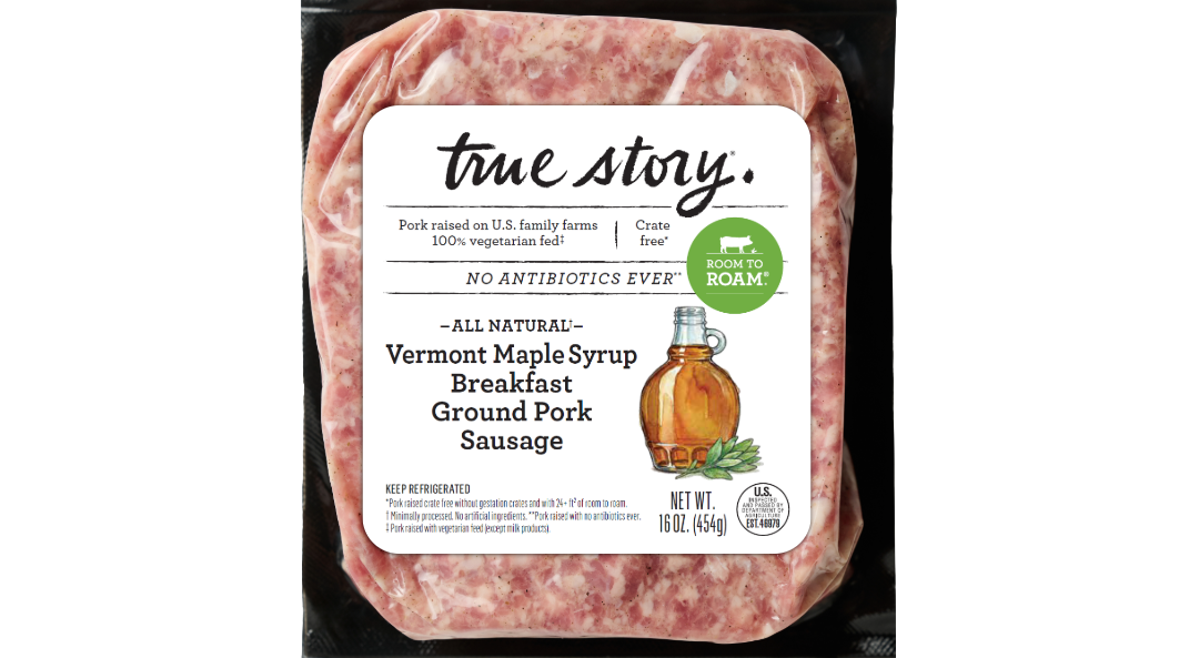 Vermont Maple Syrup Breakfast Ground Pork Sausage Packaging