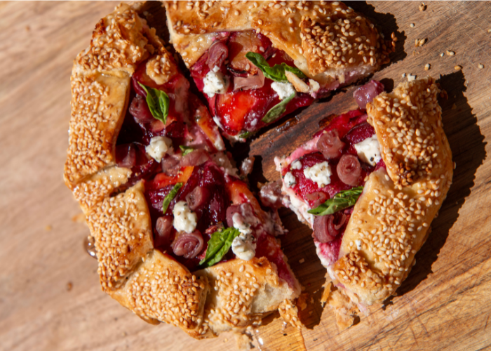 Stone Fruit & Prosciutto Galette