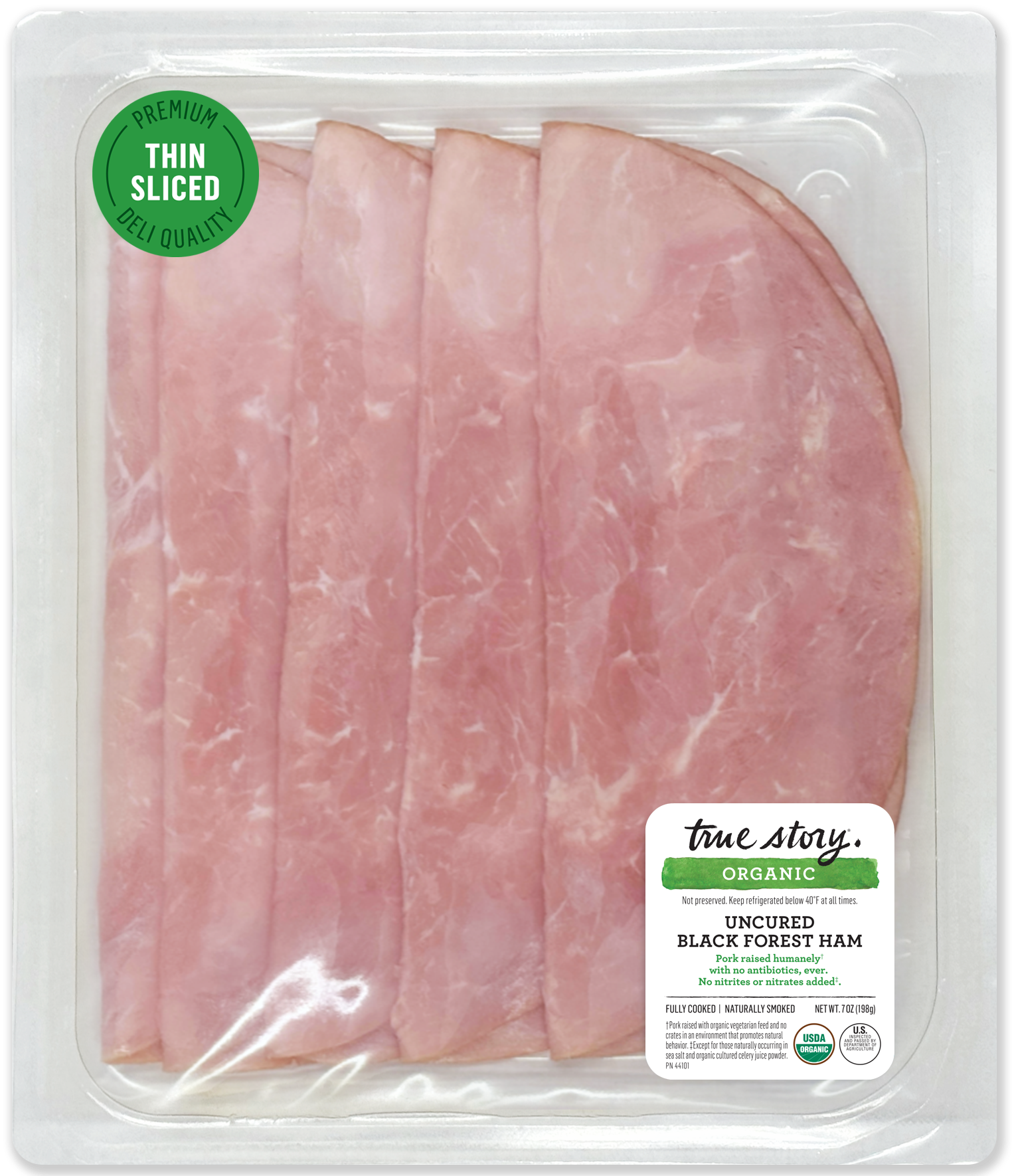 Deli Style Organic Uncured Black Forest Ham Packaging