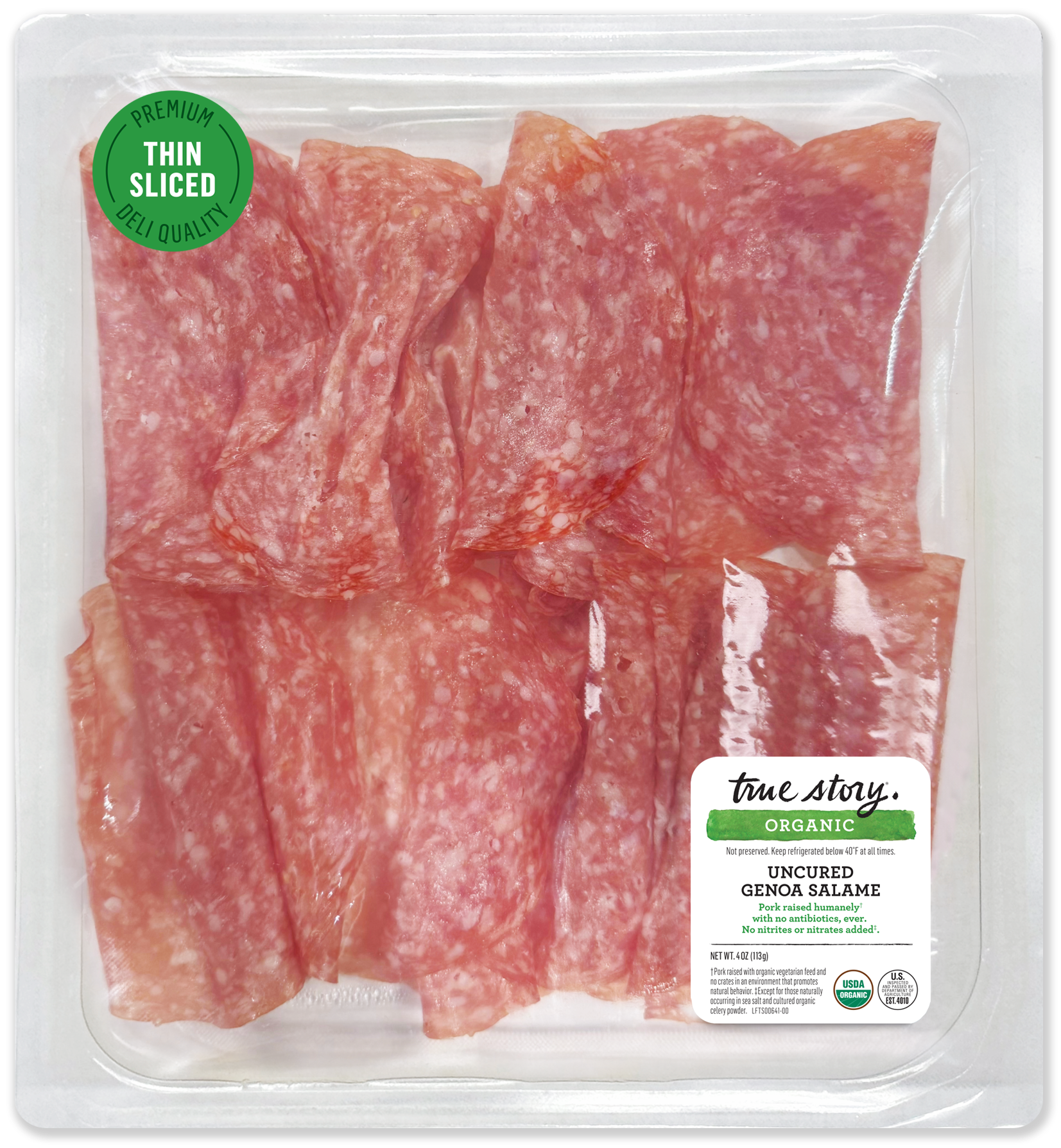 Deli Style Organic Uncured Genoa Salame Packaging
