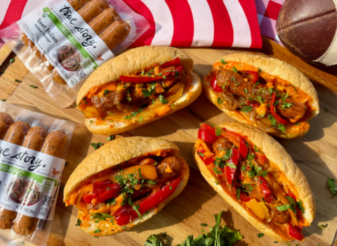 Italian Sausage & Pepper Sandwich with Spicy Aioli